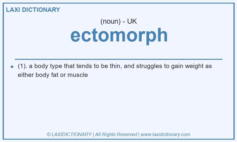 Definition ectomorph in British English