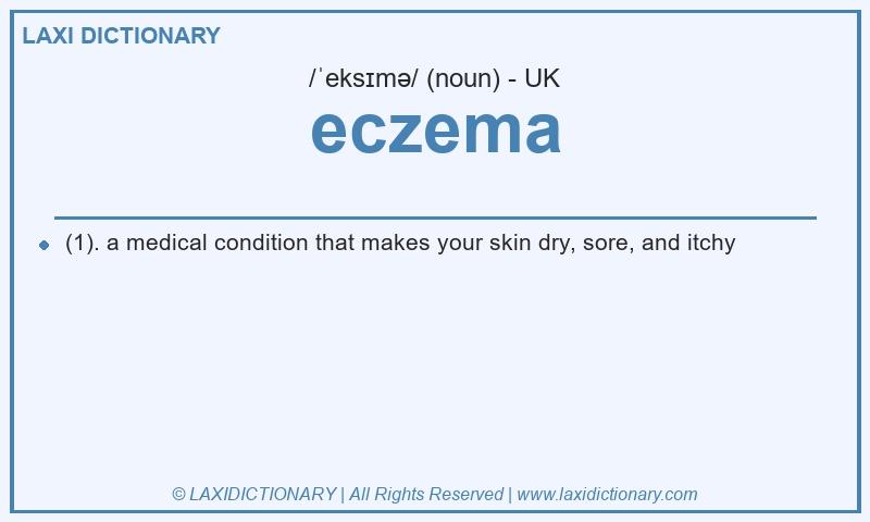 Definition eczema in British English