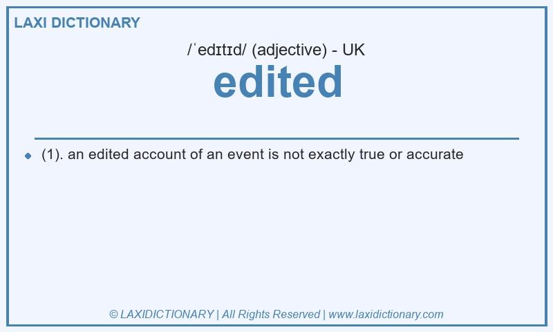 Definition edited in British English