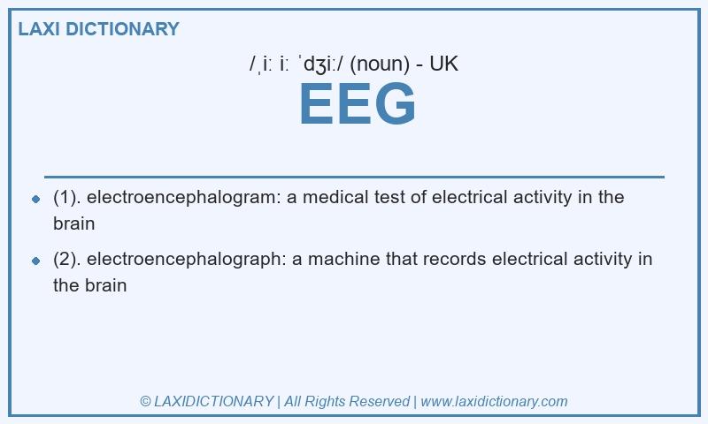 Definition EEG in British English