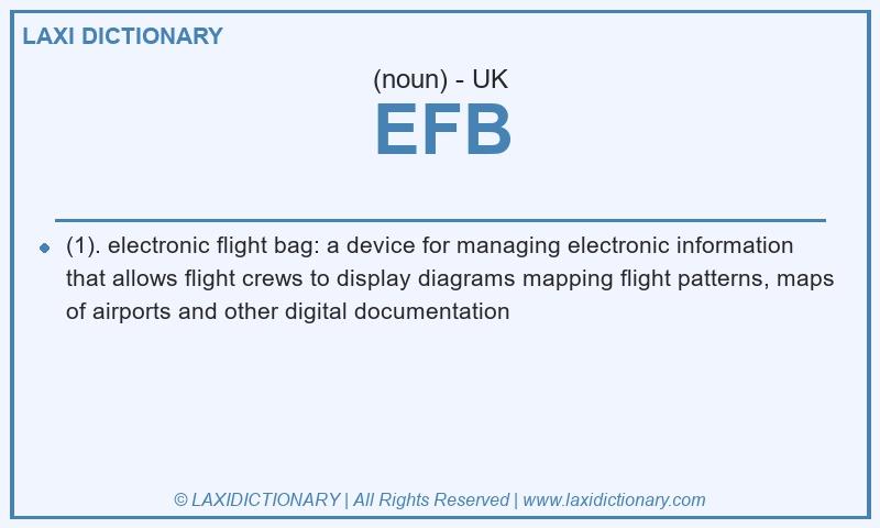 Definition EFB in British English
