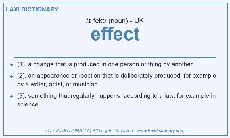 Definition effect in British English