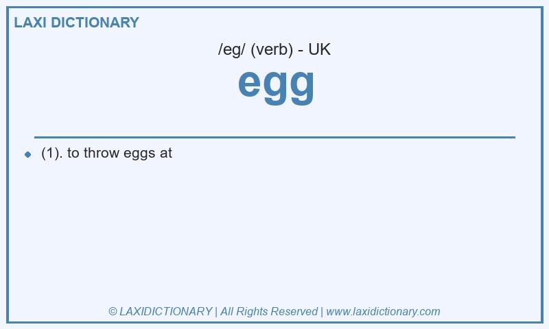 Definition egg in British English