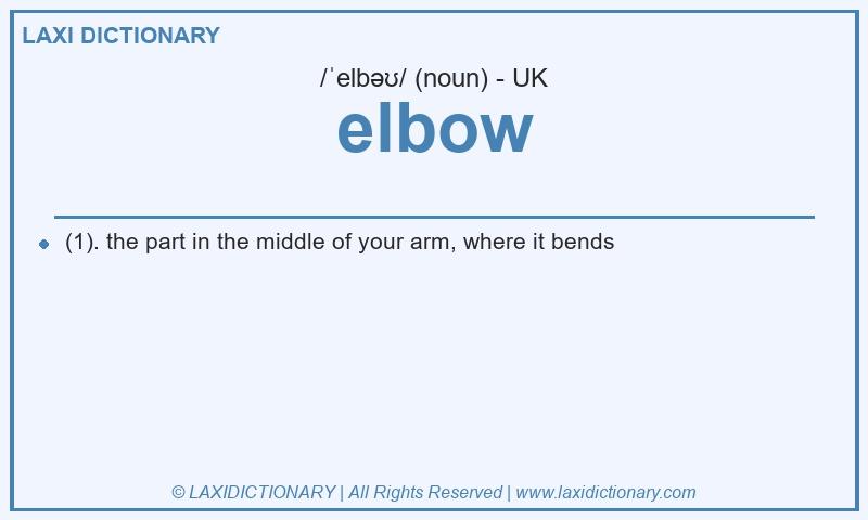 Definition elbow in British English