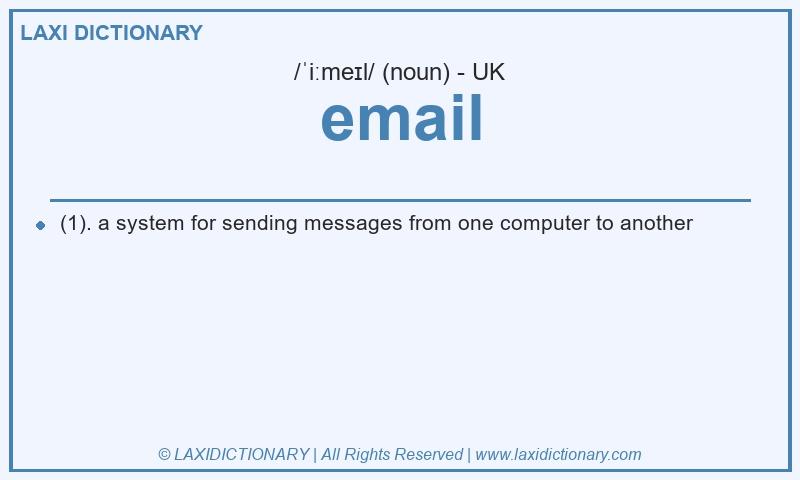 Definition email in British English