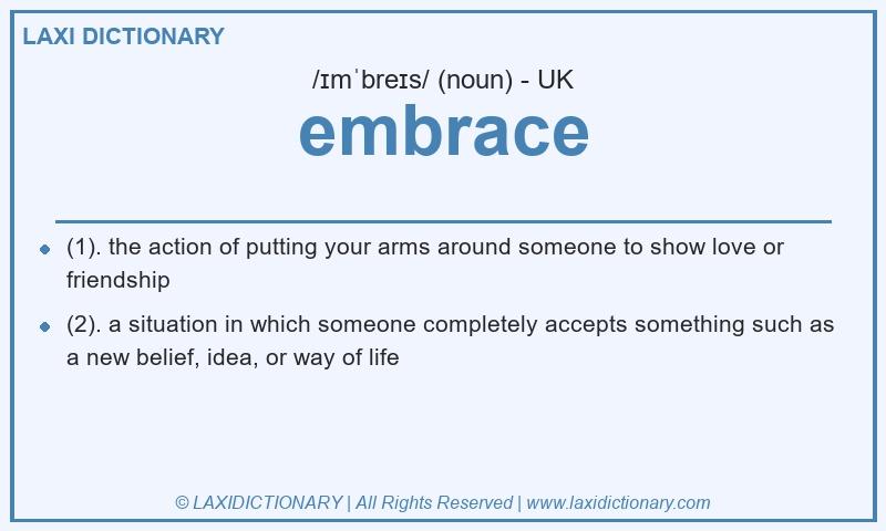 Definition embrace in British English