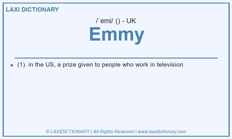 Definition Emmy in British English