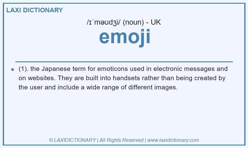 Definition emoji in British English