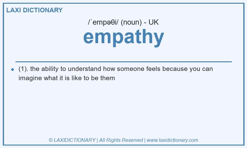 Definition empathy in British English