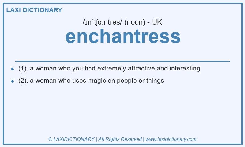 Definition enchantress in British English