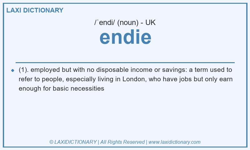 Definition endie in British English