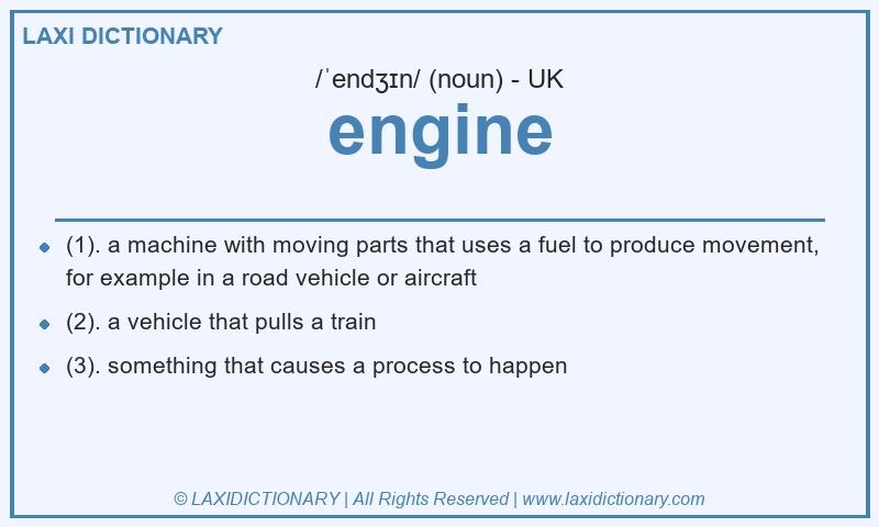 Definition engine in British English