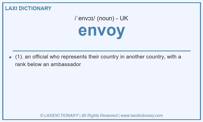 Definition envoy in British English