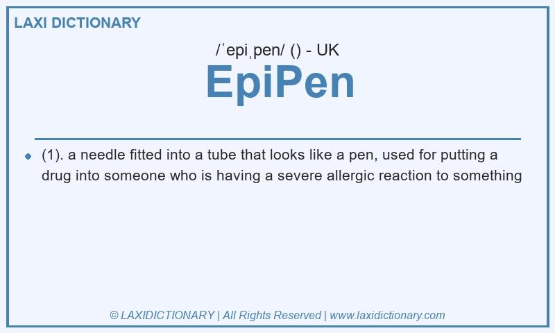 Definition EpiPen in British English