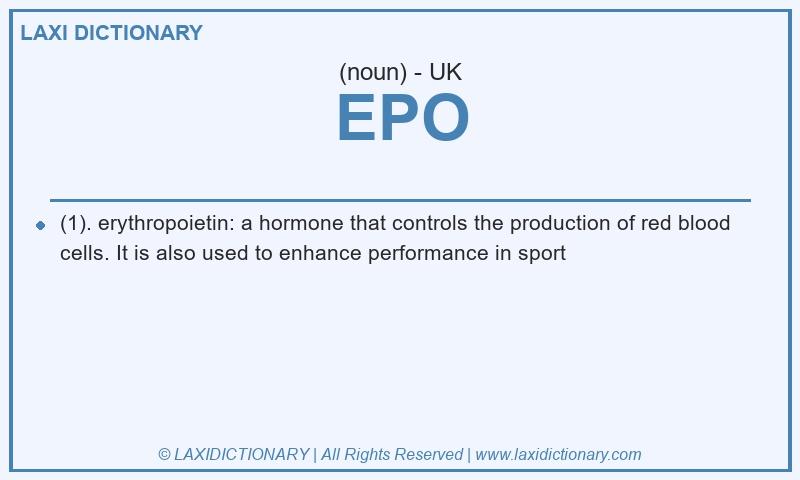 Definition EPO in British English