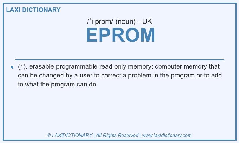 Definition EPROM in British English