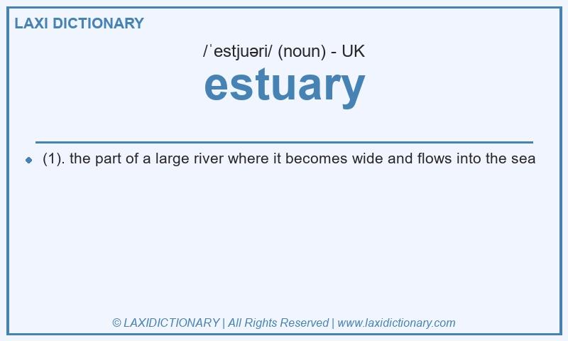 Definition estuary in British English