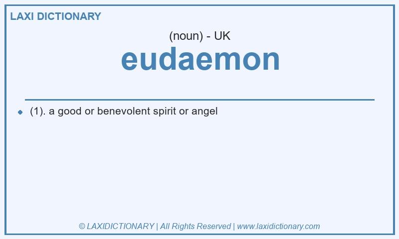 Definition eudaemon in British English