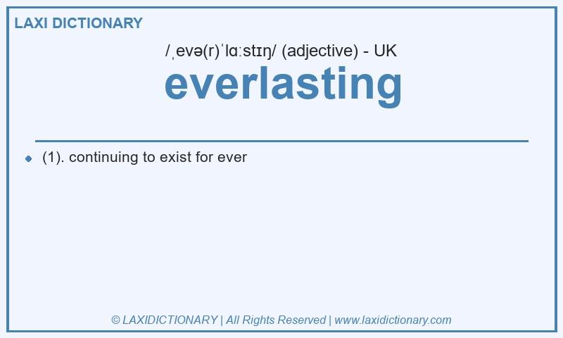 Definition everlasting in British English