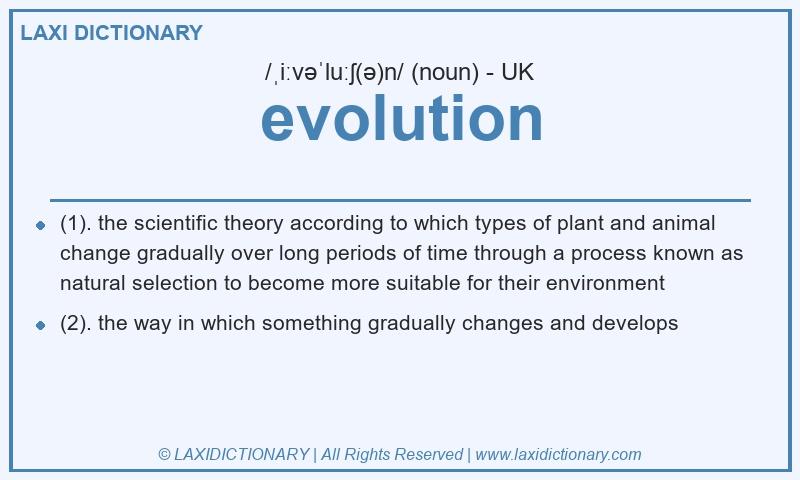 Definition evolution in British English