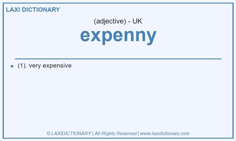 Definition expenny in British English