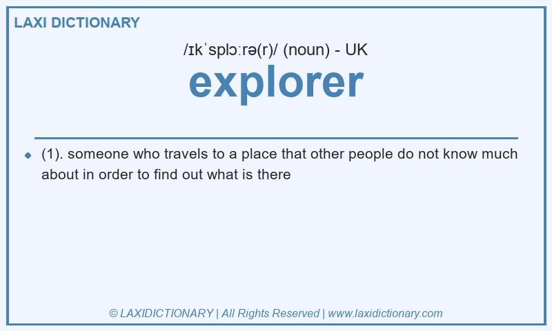 Definition explorer in British English