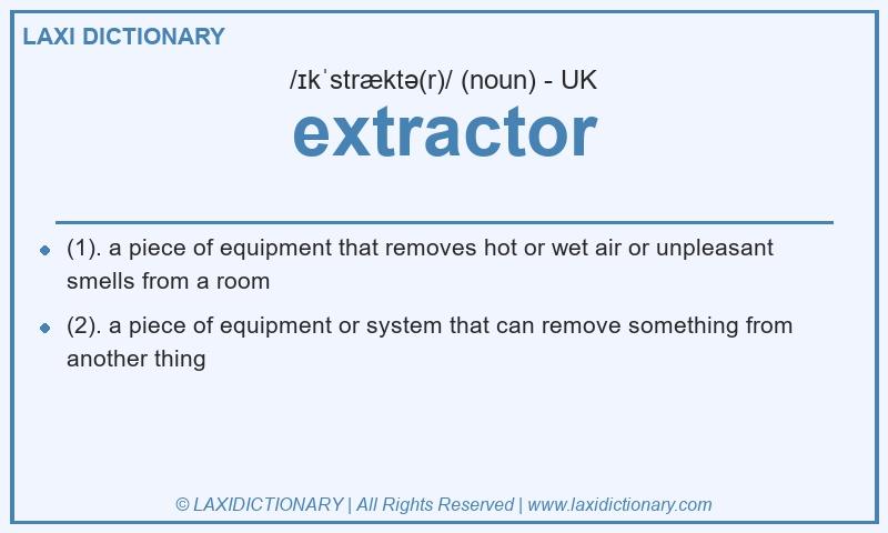 Definition extractor in British English