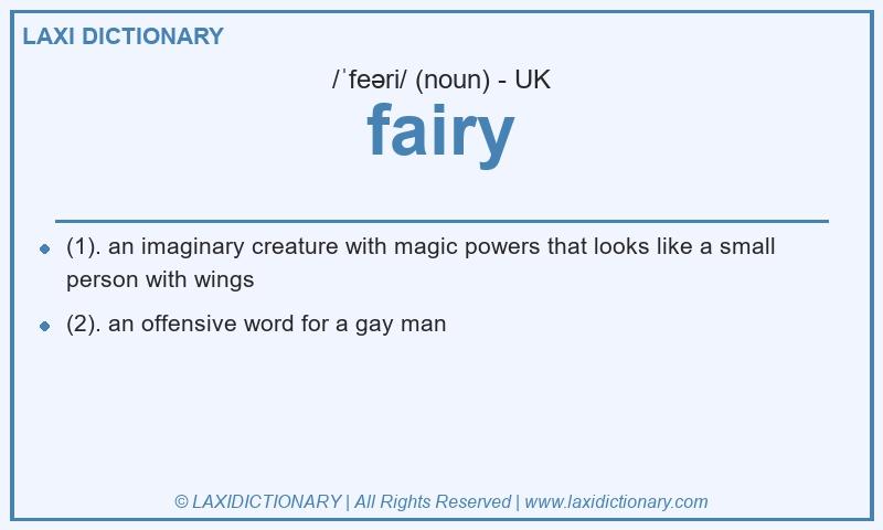 Definition fairy in British English