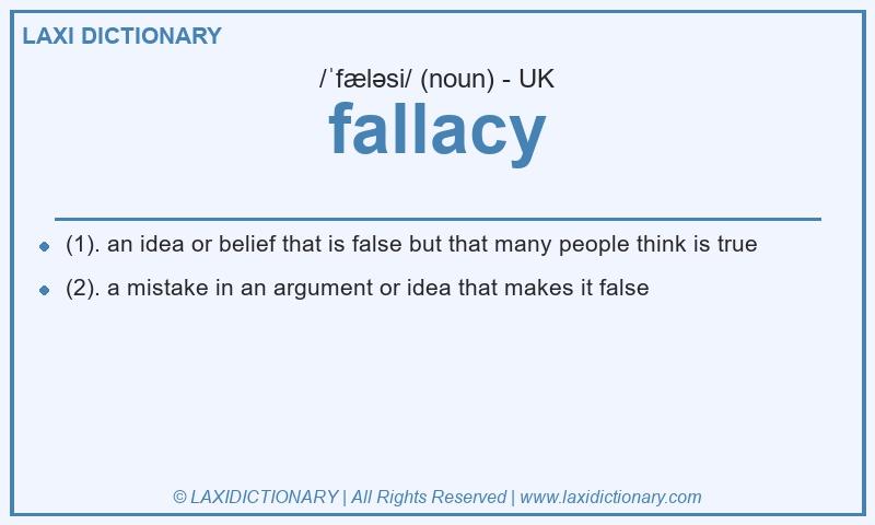 Definition fallacy in British English