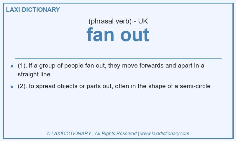 Definition fan out in British English