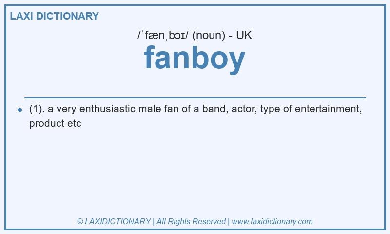 Definition fanboy in British English