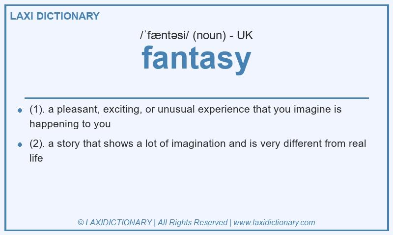 Definition fantasy in British English