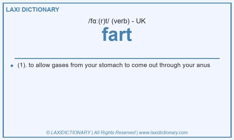 Definition fart in British English