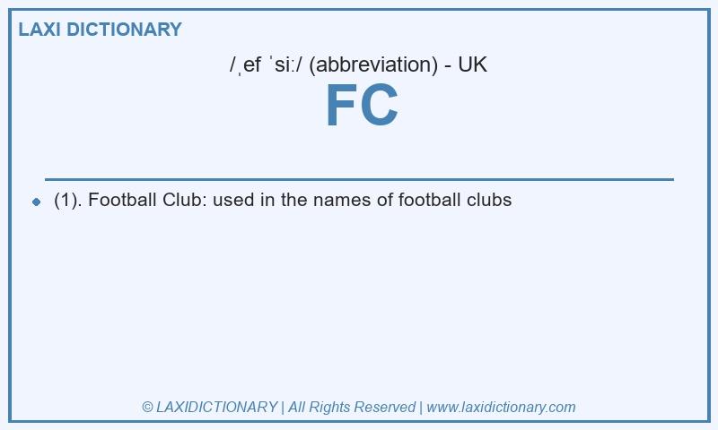 Definition FC in British English