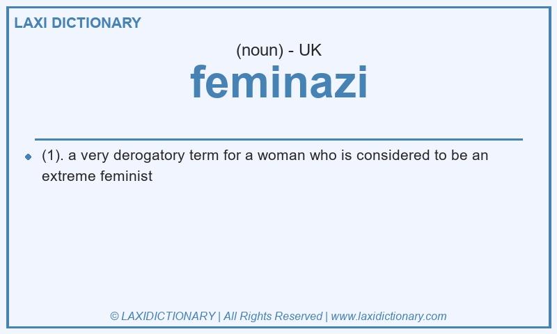 Definition feminazi in British English