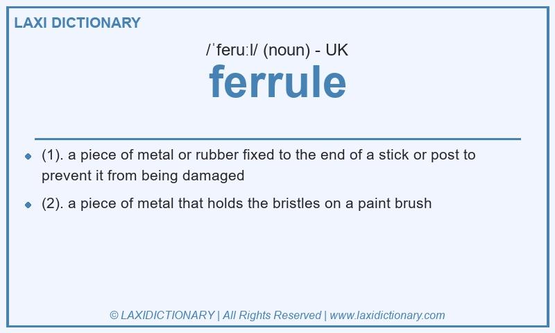 Definition ferrule in British English
