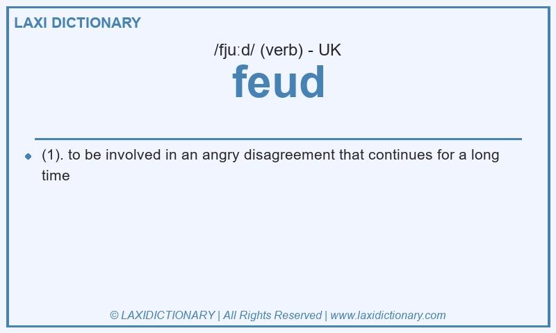Definition feud in British English