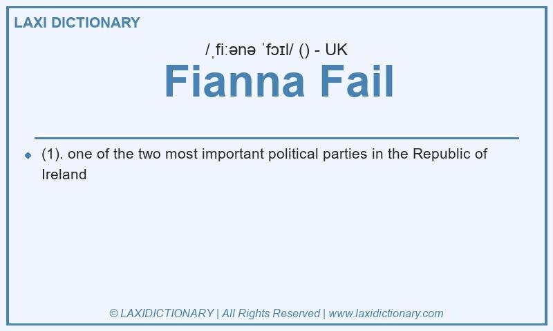 Definition Fianna Fail in British English