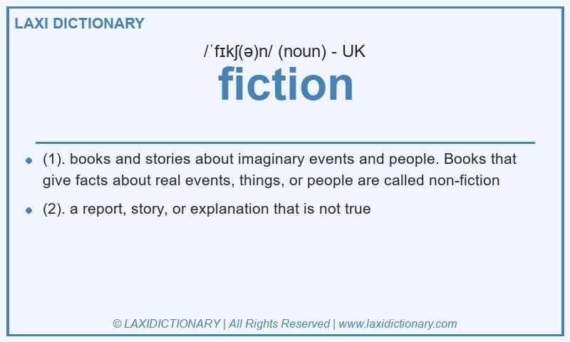 Definition fiction in British English
