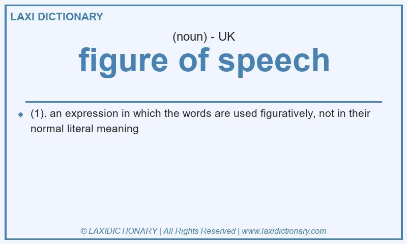 Definition figure of speech in British English