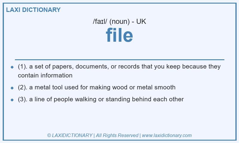 Definition file in British English