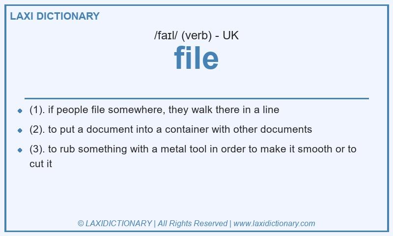 Definition file in British English