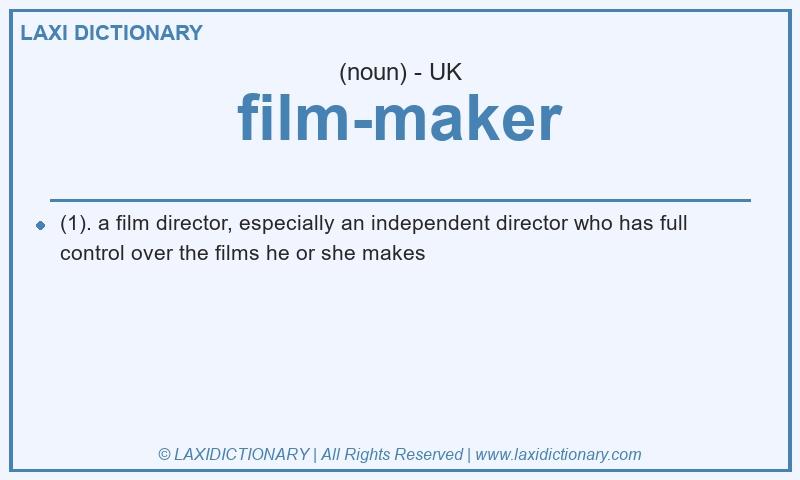 Definition film-maker in British English