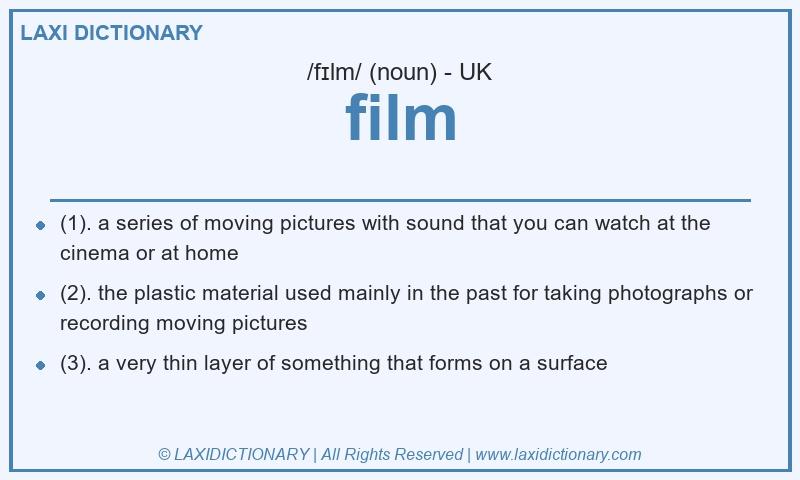 Definition film in British English