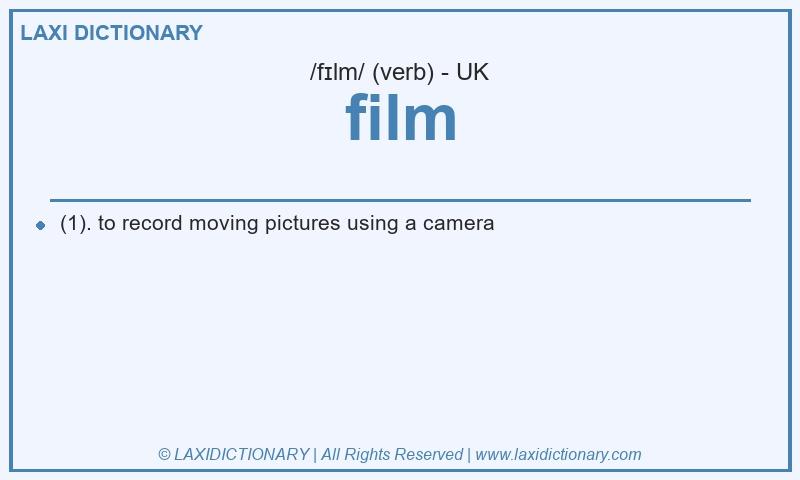 Definition film in British English