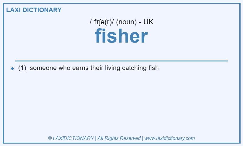 Definition fisher in British English