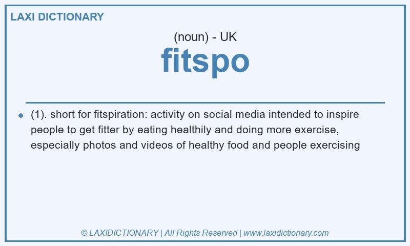 Definition fitspo in British English