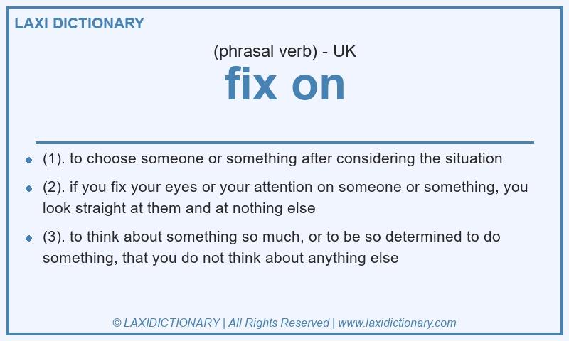 Definition fix on in British English