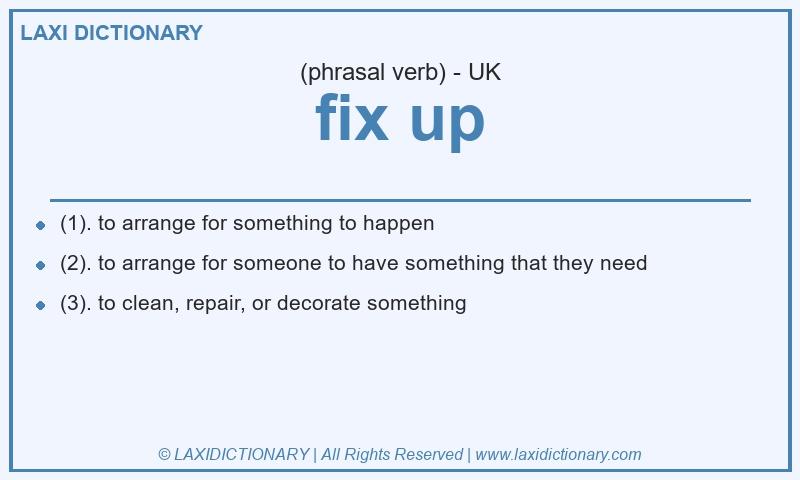 Definition fix up in British English