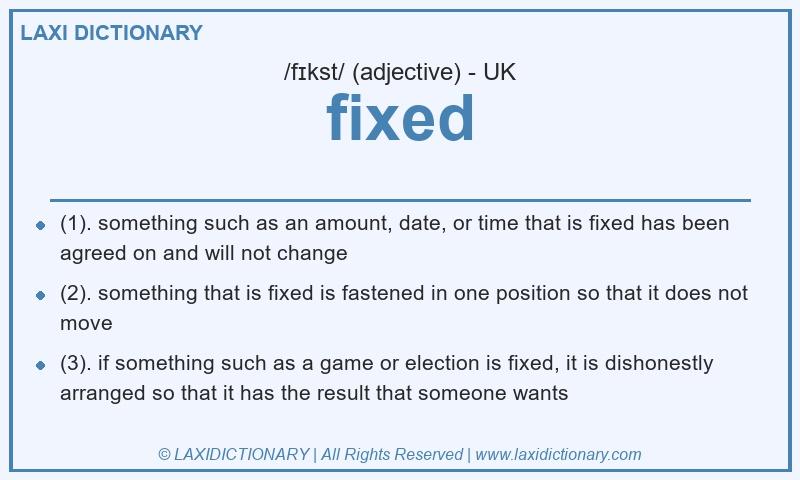Definition fixed in British English